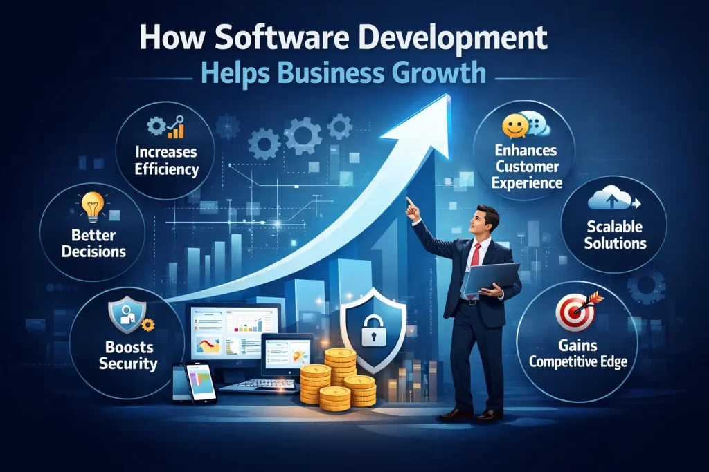 software development helps growth