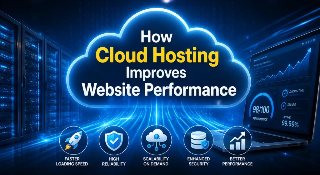Cloud hosting boosts website performance